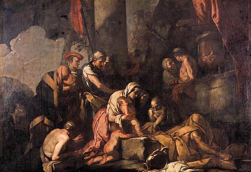 Liriope Bringing Narcissus before Tiresias, CARPIONI, Giulio